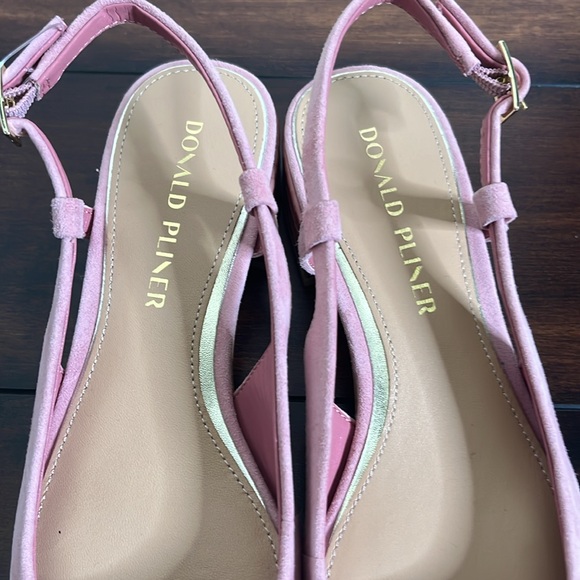 Donald Pliner Women's Rose Suede Davina Slingback Pumps Classic Old Money NWOB - Picture 6 of 13
